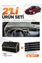 Renault Laguna 1 Airbagsiz (2000-2007) Compatible Glove Box Cover + Leather Trunk Bag Set - Re031