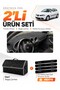 Seat Ibiza (2001-2008) Compatible Glove Box Cover + Leather Trunk Bag + Sticker Set - Se003