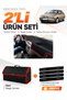 Fiat Si̇ena (1999-2005) Compatible Dashboard Cover + Leather Trunk Bag + Sticker Set - Fi002