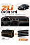Mercedes W211 E-Class (2002-2009) Compatible Glove Box Cover + Leather Trunk Bag + Sticker Set - Mb013