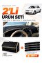 Kia Cerato (2004-2008) Compatible Torpedo Cover + Leather Luggage Bag + Sticker Set - Ki006
