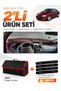 Renault Laguna 1 Airbagsiz (2000-2007) Compatible Glove Box Cover + Leather Trunk Bag Set - Re031