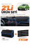 Ford Fi̇esta Type 1 (2002-2009) Compatible Glove Box Cover + Leather Trunk Bag + Sticker Set - Fo007