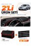 Chevrolet Lacetti (2002-2009) Compatible Glove Box Cover + Leather Trunk Bag + Sticker Set - Ch002