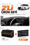 Audi A3 (2013-2020) Compatible Glove Box Cover + Leather Trunk Bag + Sticker Set - Au007