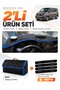 Volkswagen Transporter T6 Pocketed (2015-2020) Compatible Glove Box Cover + Leather Bag Set - Vw028
