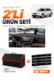 Subaru Outback (2003-2009) Compatible Glove Box Cover + Leather Trunk Bag + Sticker Set - Su005