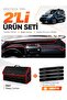 Fi̇at Fi̇ori̇no (2007-2026) Compatible Glove Box Cover + Leather Trunk Bag + Sticker Set - Fi013