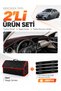 Mercedes W205 C-Class (2018-2021) Compatible Dashboard Cover + Leather Trunk Bag + Sticker Set - Mb007