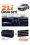 Peugeot 206 Large Screen (1998-2009) Compatible Glove Box Cover + Leather Trunk Bag Set - Pe002