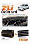 Renault Symbol Airbagged (2008-2011) Compatible Torpedo Cover + Leather Luggage Bag Set - Re030
