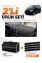 Mitsubishi Colt Pocketed (2004-2013) Compatible Glove Box Cover + Leather Trunk Bag Set - Mi005
