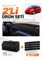 Honda Jazz (2009-2013) Compatible Dashboard Cover + Leather Trunk Bag + Sticker Set - Ho017