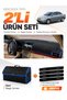 Toyota Avensis Screened T250 (2003-2008) Compatible Torpedo Cover + Leather Trunk Bag Set - To003