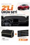 Ford Puma (2020-2023) Compatible Dashboard Cover + Leather Trunk Bag + Sticker Set - Fo023