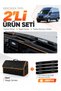 Ford Transit Type 1 (2020-2025) Compatible Torpedo Cover + Leather Luggage Bag + Sticker Set - Fo032