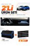 Renault Captur 2 (2019-2024) Compatible Glove Box Cover + Leather Trunk Bag + Sticker Set - Re036 - 2