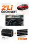 Glove Box Cover + Leather Trunk Bag + Sticker Set Compatible with Toyota Rav4 (2013-2018) - To023