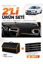 Peugeot 301 (2012-2022) Compatible Dashboard Cover + Leather Trunk Bag + Sticker Set - Pe007