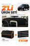 Dashboard Cover + Leather Trunk Bag + Sticker Set Compatible with Ssangyong Kyron (2005-2012) - Ss001