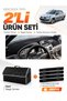 Renault Clio Symbol Ali̇ze (2002-2008) Compatible Torpedo Cover + Leather Luggage Bag Set - Re013