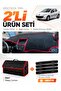 Peugeot 206+ (2009-2013) Compatible Dashboard Cover + Leather Trunk Bag + Sticker Set - Pe004