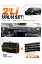 Hyundai Staria (2021-2025) Compatible Glove Box Cover + Leather Trunk Bag + Sticker Set - Hu040