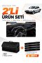 Mitsubishi Lancer (1987-1991) Compatible Torpedo Cover + Leather Trunk Bag + Sticker Set - Mi012