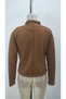 Women's judge collar button detailed short suede jacket - 5