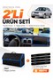Hyundai Accent Admi̇re-Mi̇leni̇um (2000-2006) Compatible Torpedo Cover + Leather Luggage Bag Set - Hu009