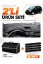 Opel Meriva a (2003-2010) Compatible Glove Box Cover + Leather Trunk Bag + Sticker Set - Op012