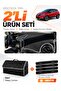 Renault Captur 1 (2013-2019) Compatible Glove Box Cover + Leather Luggage Bag + Sticker Set - Re035