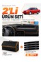 Hyundai Excel (1989-1994) Compatible Glove Box Cover + Leather Trunk Bag + Sticker Set - Hu019