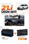 Subaru Outback (2003-2009) Compatible Glove Box Cover + Leather Trunk Bag + Sticker Set - Su005