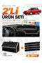 Hyundai Excel (1989-1994) Compatible Glove Box Cover + Leather Trunk Bag + Sticker Set - Hu019