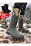 Men's Eva Thermal Socks Gift Hunter Boots Cold Resistant Khaki Lightweight - 3