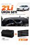 Ford Focus 3.5 Sedan (2014-2018) Compatible Dashboard Cover + Leather Trunk Bag + Sticker Set - Fo012