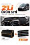 Fiat Doblo (2013-2015) Compatible with Covered Glove Box Cover + Leather Trunk Bag + Sticker Set - Fi007