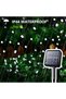 Solar-powered, cool white LED string light, 20 m wire, 8 yard lights - 5