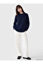 Two Mt Shop Quality Lcw Modest Navy Blue Knitwear Plain Oversize Women's Tunic - 2