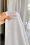 Natural Linen Tulle Curtain with Dense Pleats and Heavy Weight, Suitable for Any Room, Does Not Need Ironing and Does Not Wrinkle.