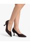Women's Livia Bitter Brown Low Heel Stiletto - 6