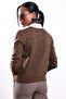 Brown Contrast Polo Collar Sweater 261107 - 5
