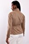 Camel Belted Faux Suede Jacket 40218 - 4