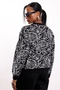 Black Patterned Crew Neck Sweater 1245 - 6