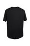 Headphone Printed Men's Large Size Slim Fit Crew Neck Black T-Shirt - 3