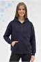 Women's 3-Thread Fleece Hooded Sweatshirt with Kangaroo Pocket and Zipper