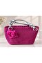 Pink Bag Hand Knitted Macrame