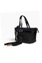 Bl01 Women's Handbag with Buckle Strap - Black Patent Leather - 5