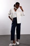 Navy Blue Front-Stitched Sweatpants - 2
